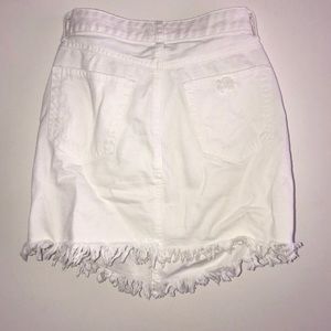 Forever21 white jean skirt